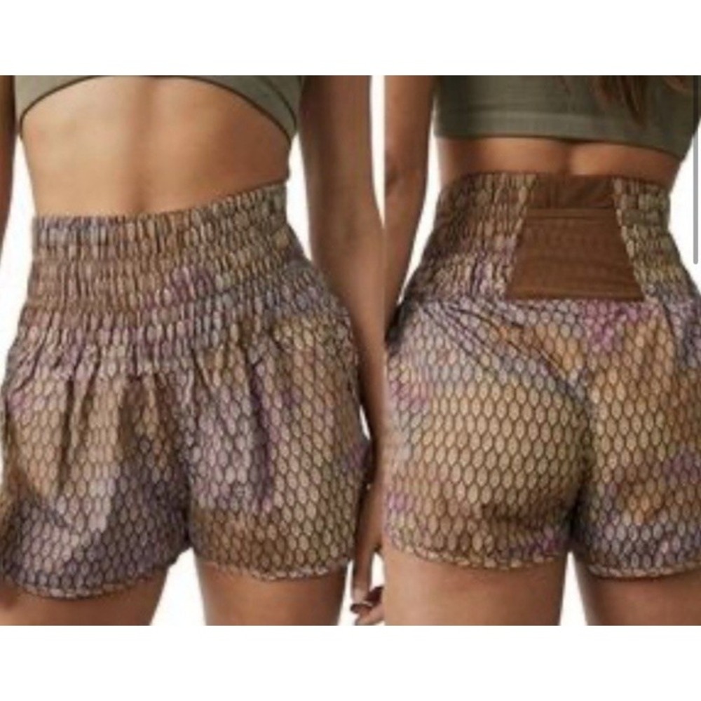 Free People FP Movement Way Home Shorts Buti Bayan Tree Combo Size L athletic